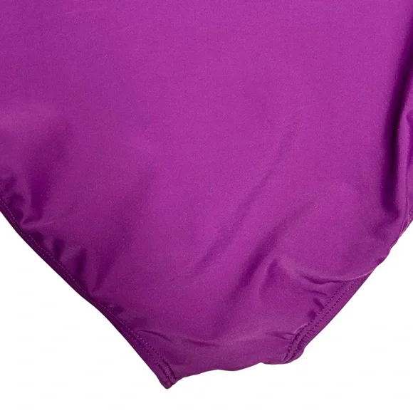 Albion Fit Plum High-Waisted Swim Bottoms SZ. M - Picture 7 of 15